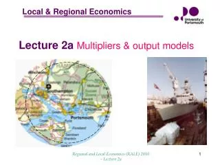 Lecture 2a Multipliers &amp; output models