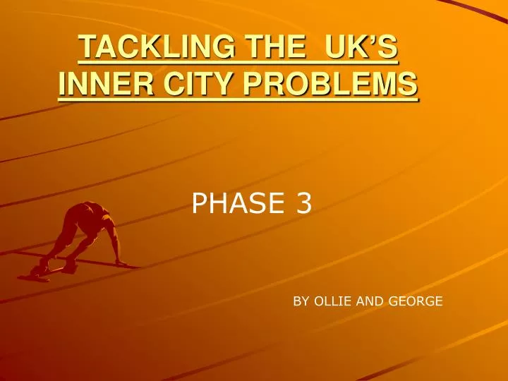 tackling the uk s inner city problems