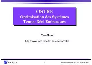 ostre optimisation des syst mes temps r el embarqu s