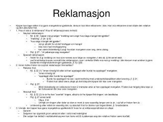 reklamasjon