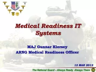 Medical Readiness IT Systems