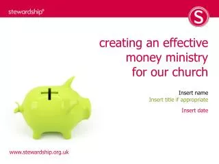 creating an effective money ministry for our church