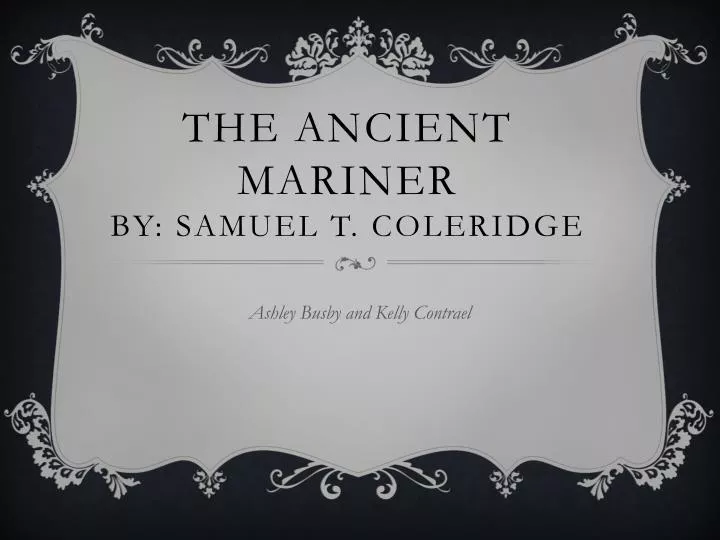 the ancient mariner by samuel t coleridge