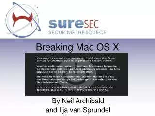 Breaking Mac OS X