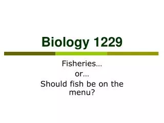 Biology 1229