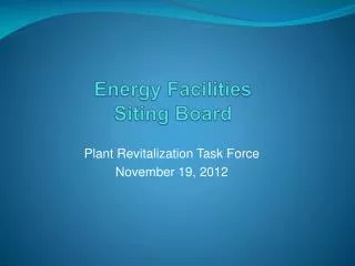 Energy Facilities Siting Board