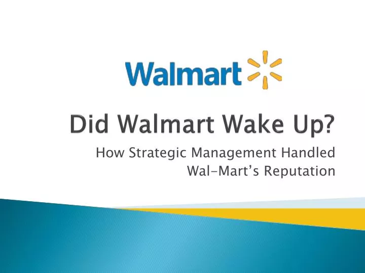 did walmart wake up