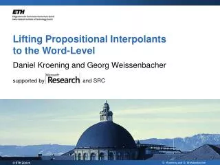 Lifting Propositional Interpolants to the Word-Level