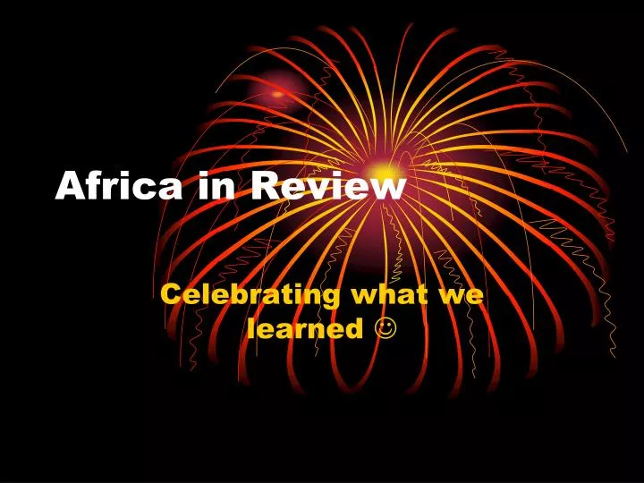 africa in review
