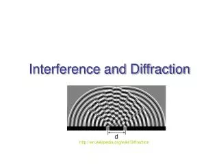 Interference and Diffraction