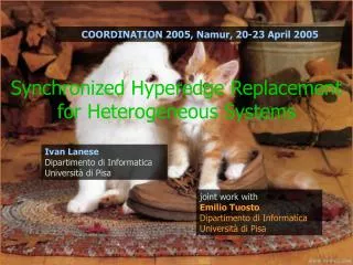 Synchronized Hyperedge Replacement for Heterogeneous Systems