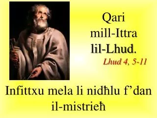 Qari mill-I ttra lil-Lhud . Lhud 4, 5-11