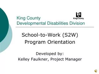 King County Developmental Disabilities Division