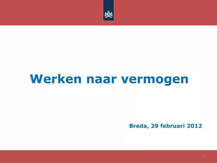 werken naar vermogen