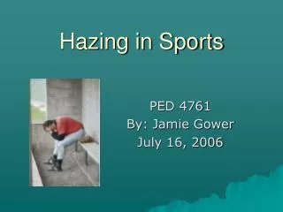 Hazing in Sports