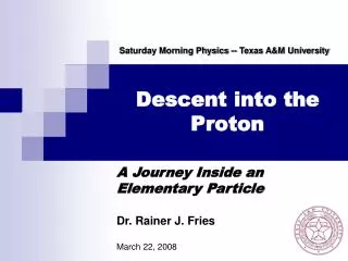 Descent into the Proton