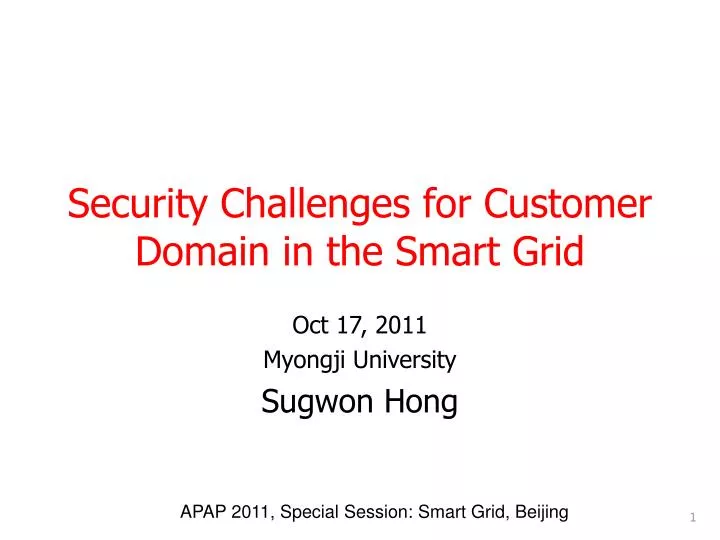 security challenges for customer domain in the smart grid
