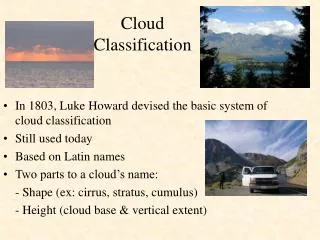 Cloud Classification