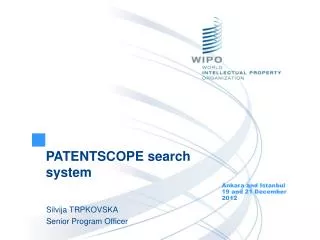 PATENTSCOPE search system