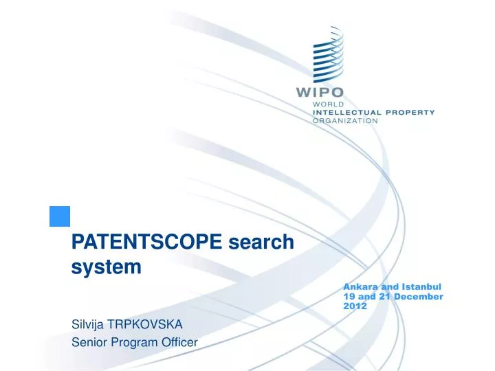 patentscope search system