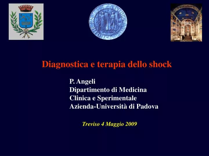 diagnostica e terapia dello shock
