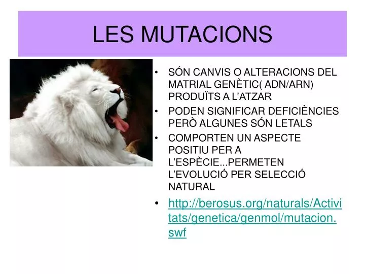 les mutacions