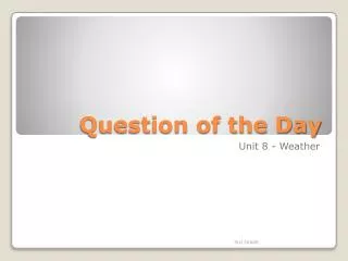 question of the day