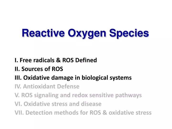 reactive oxygen species