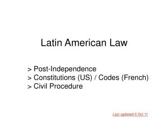 &gt; Post-Independence &gt; Constitutions (US) / Codes (French) &gt; Civil Procedure