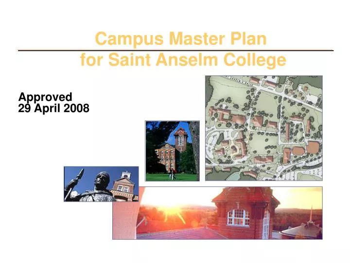 campus master plan for saint anselm college