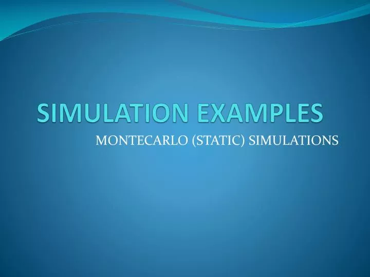 simulation examples