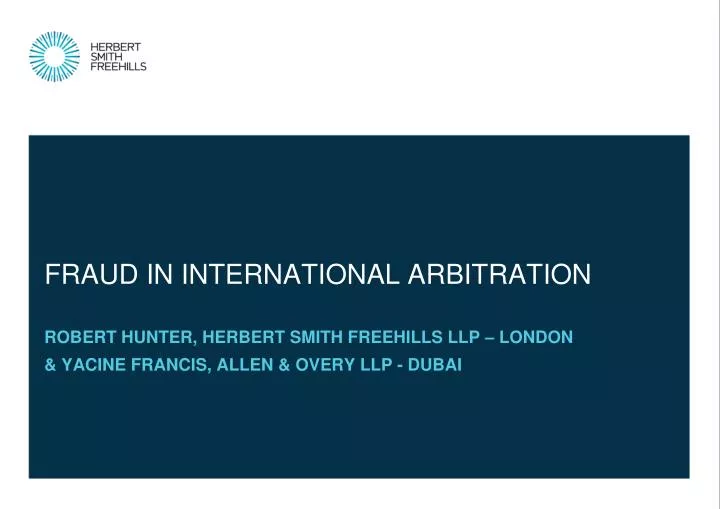 fraud in international arbitration