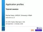 Interoperability in Metadata: The Role of Dublin Core Application Profiles - slide 1