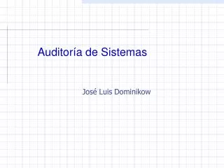 auditor a de sistemas