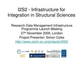 I2S2 - Infrastructure for Integration in Structural Sciences