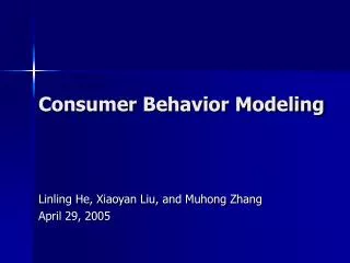 Consumer Behavior Modeling