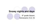 Snowy nights and days - slide 1