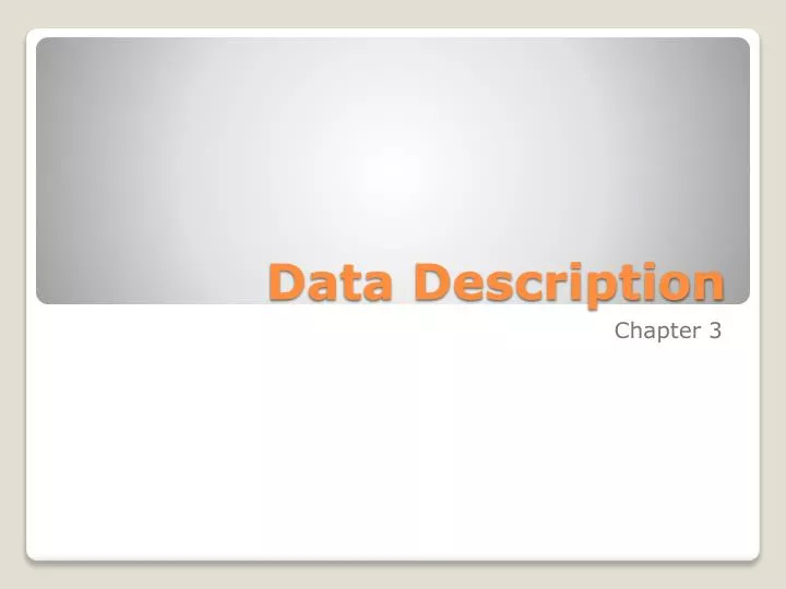 data description