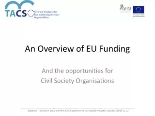 An Overview of EU Funding