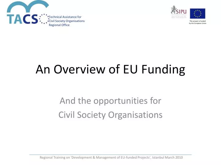 an overview of eu funding