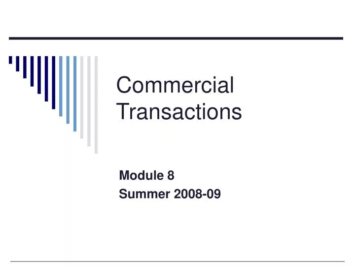 commercial transactions