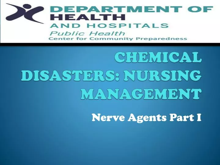 chemical disasters nursing management