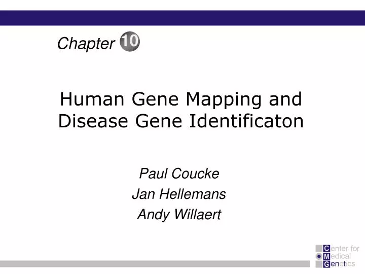 human gene mapping and disease gene identificaton