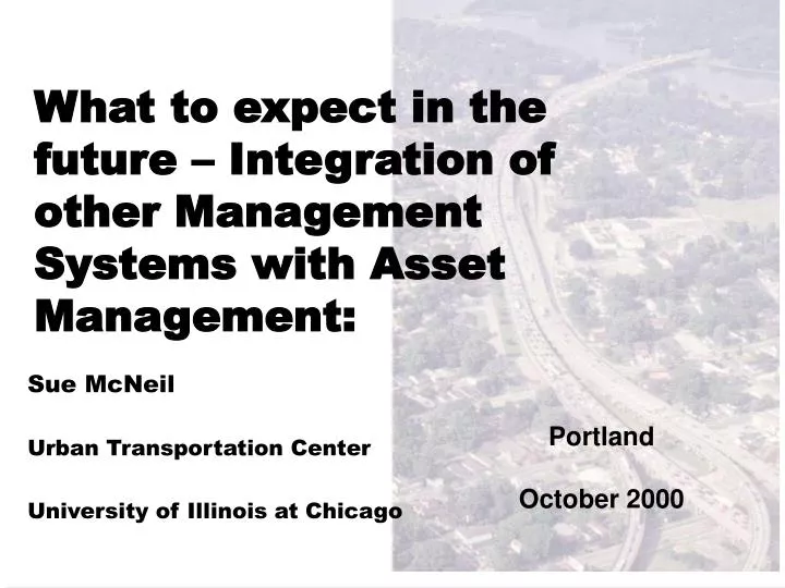 what to expect in the future integration of other management systems with asset management