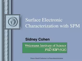 Surface Electronic Characterization with SPM