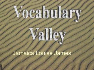 Vocabulary Valley