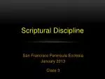 Scriptural Discipline - slide 1