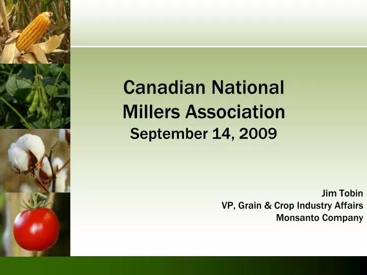 canadian national millers association september 14 2009