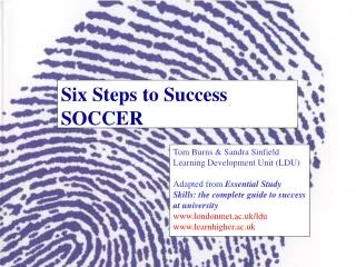 Six Steps to Success SOCCER