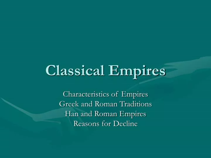 classical empires